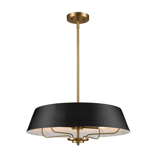 KICHLER 52543BK Luella Pendant/Semi Flush 4 Light - Black