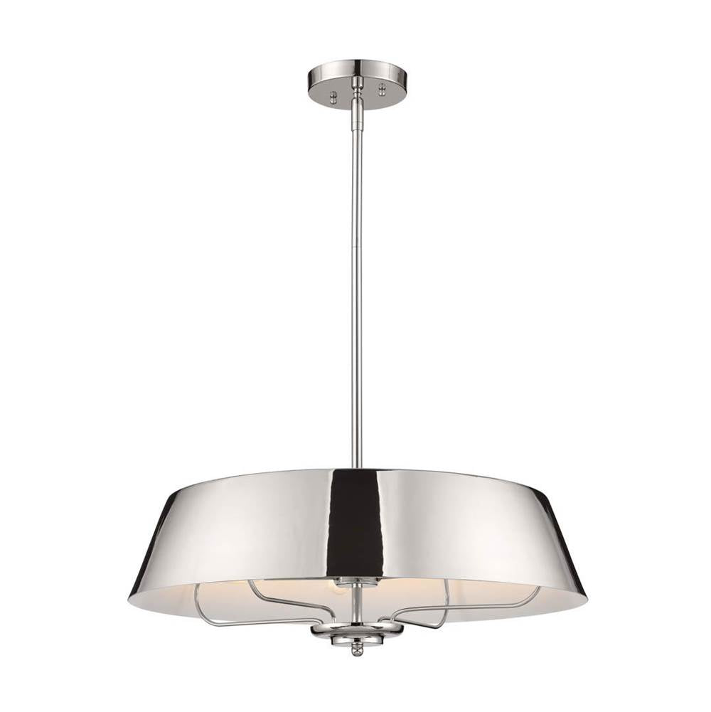 KICHLER 52543PN Luella Pendant/Semi Flush 4 Light - Polished Nickel