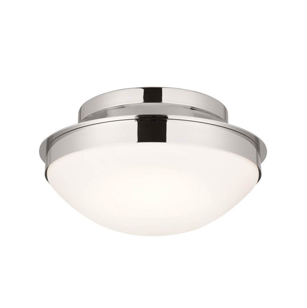 KICHLER 52544PN Bretta Flush Mount 2 Light - Polished Nickel