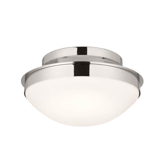 KICHLER 52544PN Bretta Flush Mount 2 Light - Polished Nickel