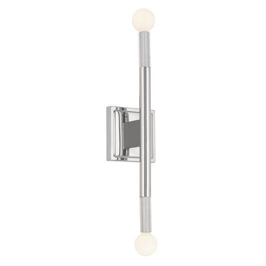 KICHLER 52556PN Odensa 17 Inch 2 Light Wall Sconce in Polished Nickel