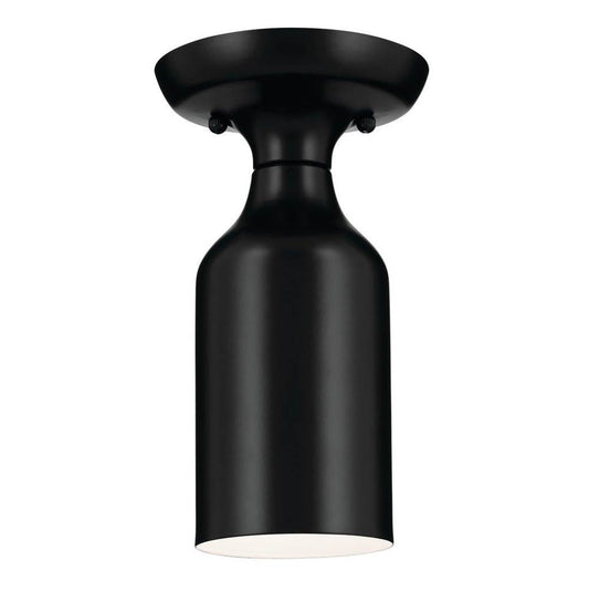 KICHLER 52598BK Sisu 9 Inch 1 Light Semi Flush in Black