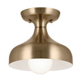 KICHLER 52599CPZ Sisu 6.75 Inch 1 Light Semi Flush in Champagne Bronze