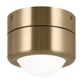 KICHLER 52600CPZ Tibbi 5.5 Inch 1 Light LED Flush Mount with Satin Etched Cased Opal Glass in Champagne Bronze
