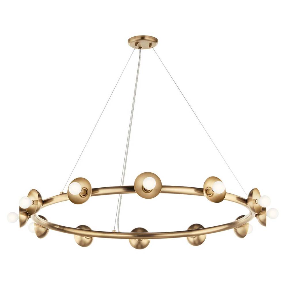 KICHLER 52643CPZ Palta 42 Inch 12 Light Chandelier in Champagne Bronze
