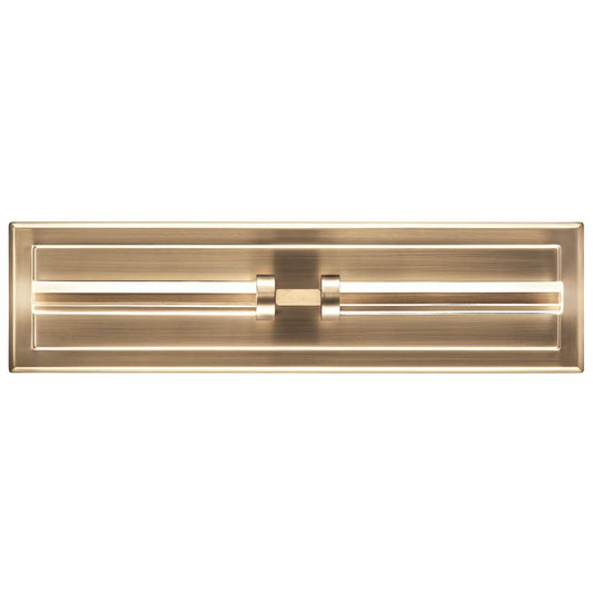 KICHLER 52671CPZ Sycara 19 Inch 2 Light LED Wall Sconce with Faceted Crystal in Champagne Bronze