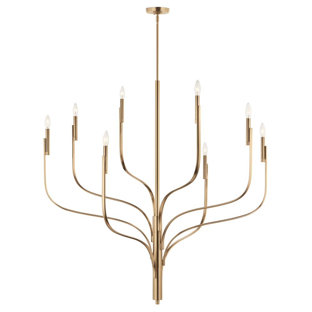 KICHLER 52675CPZ Livadia 47.75 Inch 8 Light Chandelier in Champagne Bronze