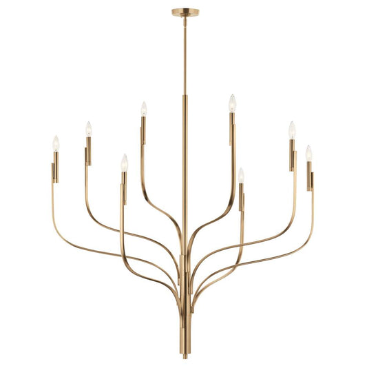 KICHLER 52675CPZ Livadia 47.75 Inch 8 Light Chandelier in Champagne Bronze