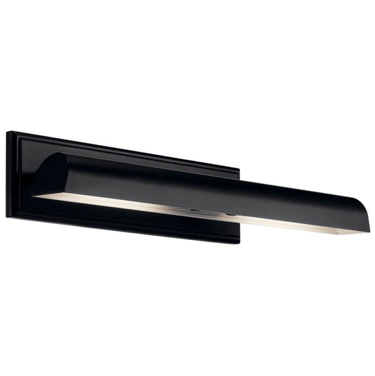 KICHLER 52686BK Carston 24 Inch 2 Light LED Picture Light in Black with White Interior