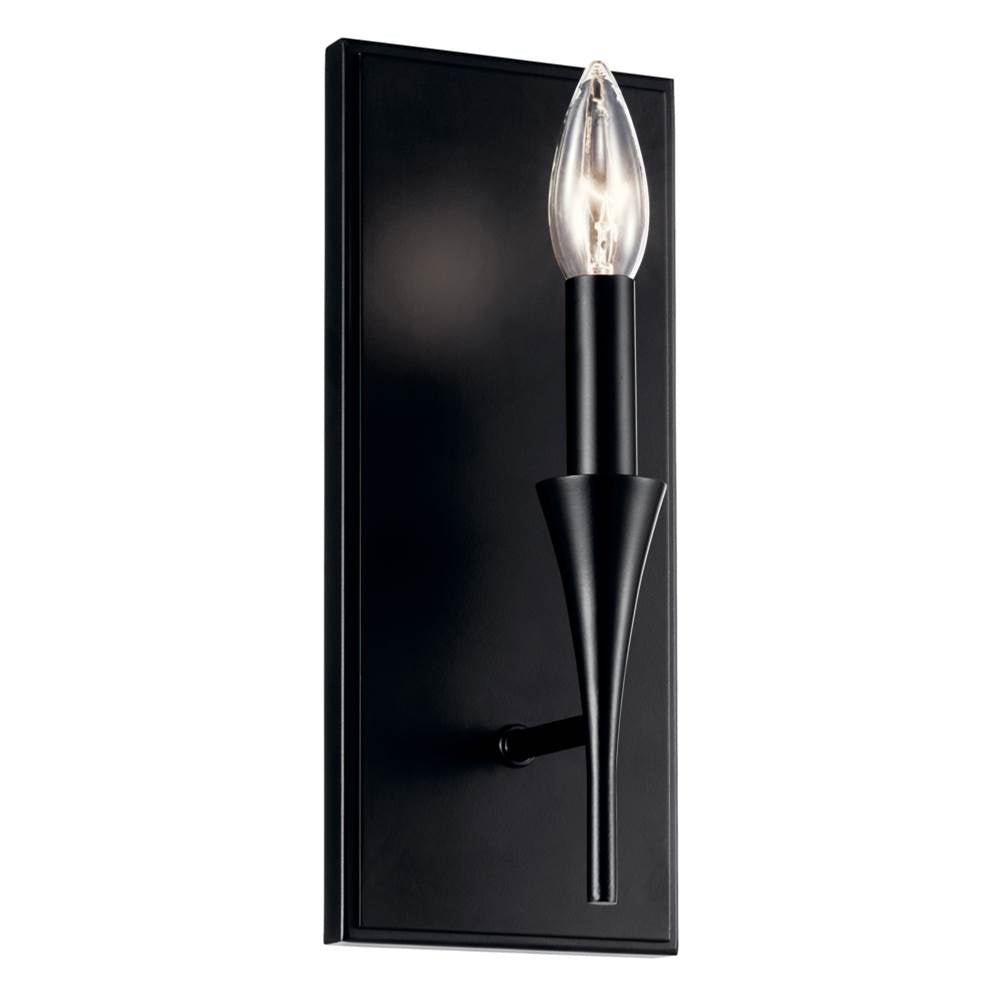 KICHLER 52694BK Alvaro 11.5 Inch 1 Light Wall Sconce in Black