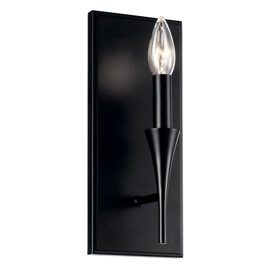 KICHLER 52694BK Alvaro 11.5 Inch 1 Light Wall Sconce in Black