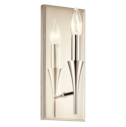 KICHLER 52694PN Alvaro 11.5 Inch 1 Light Wall Sconce in Polished Nickel