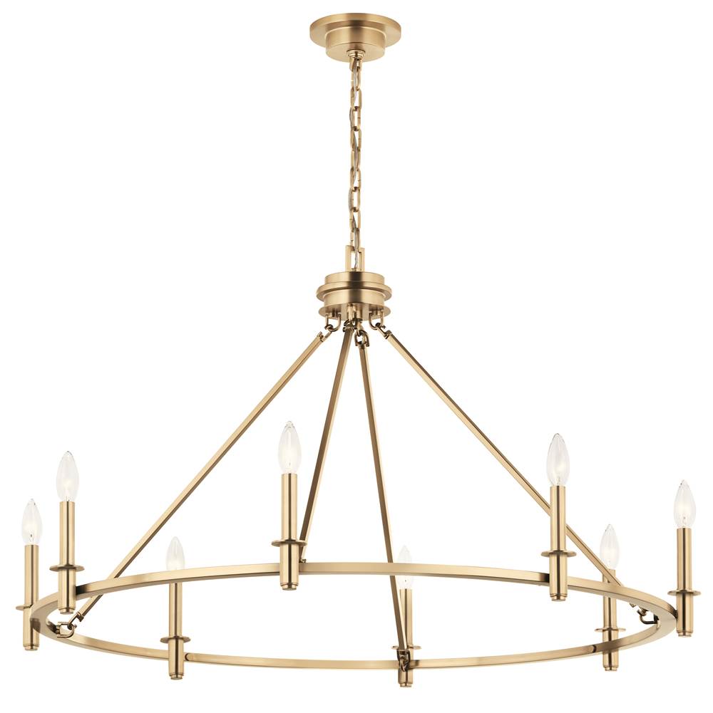 KICHLER 52706CPZ Carrick 40.75 Inch 8 Light Chandelier in Champagne Bronze