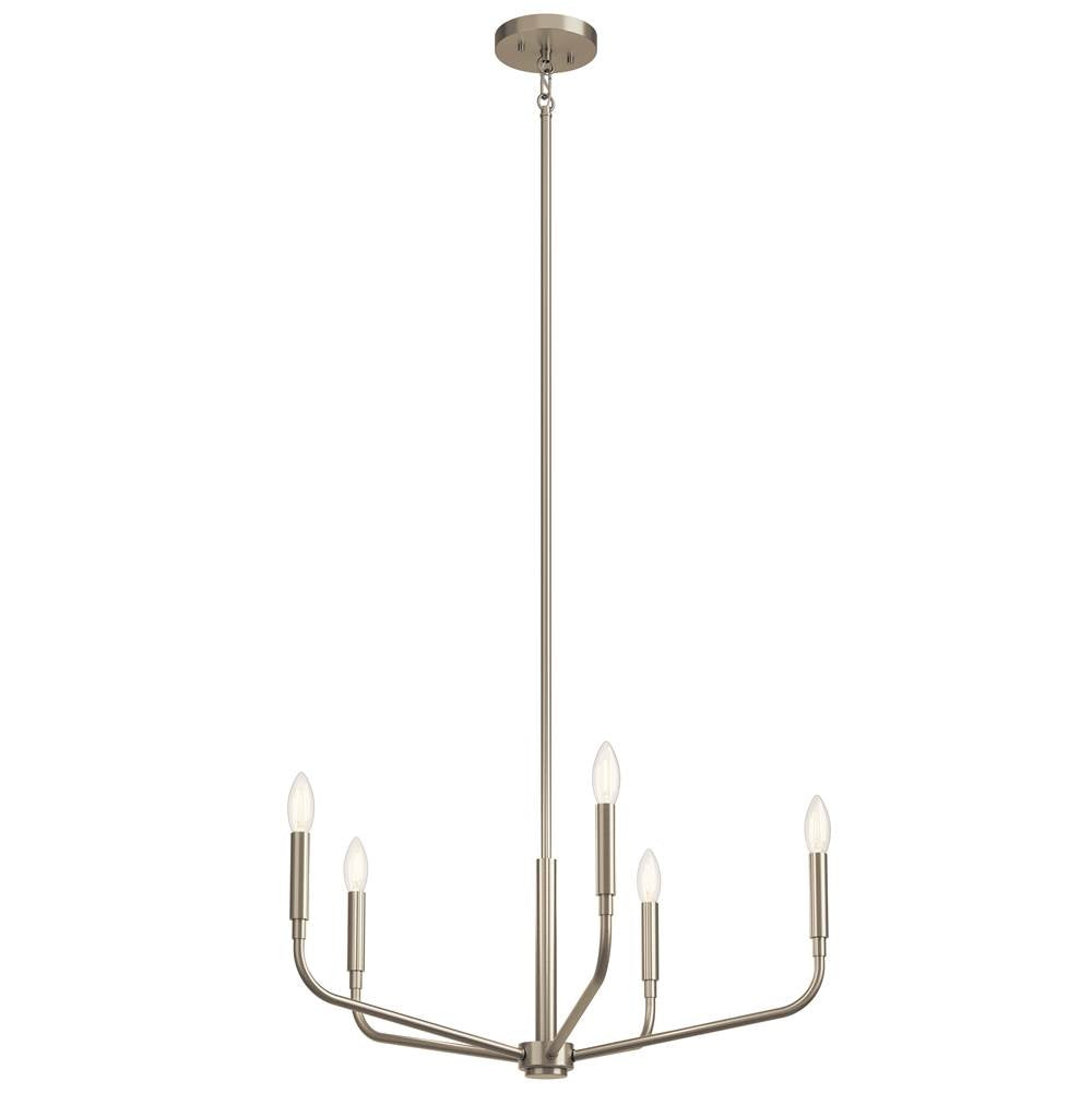 KICHLER 52717NI Madden 26 Inch 5 Light Chandelier in Brushed Nickel