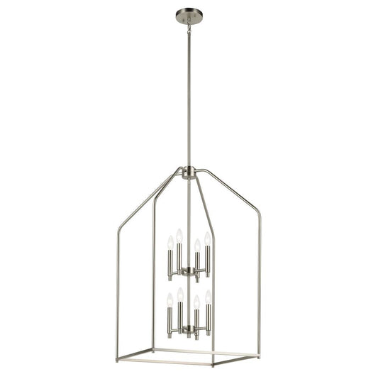 KICHLER 52723NI Madden 36" 8 Light Foyer Pendant in Brushed Nickel
