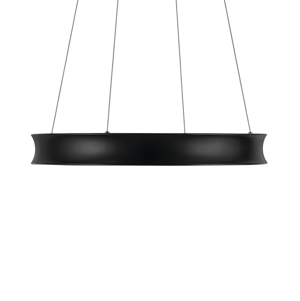KICHLER 52746BKLED Larousse 29.5 Inch LED Chandelier in Black and Champagne Bronze