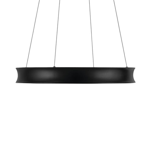 KICHLER 52746BKLED Larousse 29.5 Inch LED Chandelier in Black and Champagne Bronze
