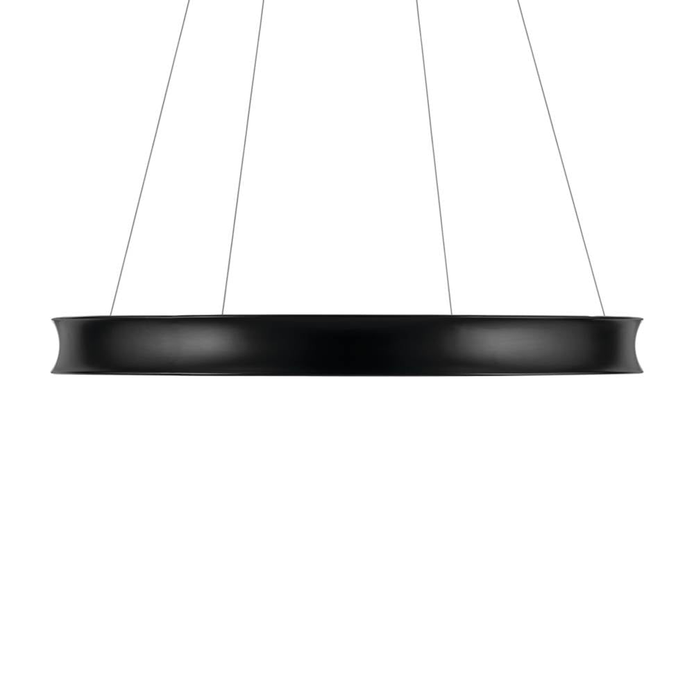 KICHLER 52747BKLED Larousse 39.5 Inch LED Chandelier in Black and Champagne Bronze