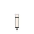 KICHLER 52755BKLED Riven 15.5 Inch Led 1 Light Pendant With Clear Fluted Glass In Black