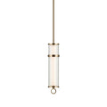 KICHLER 52755CPZLED Riven 15.5 Inch Led 1 Light Pendant With Clear Fluted Glass In Champagne Bronze