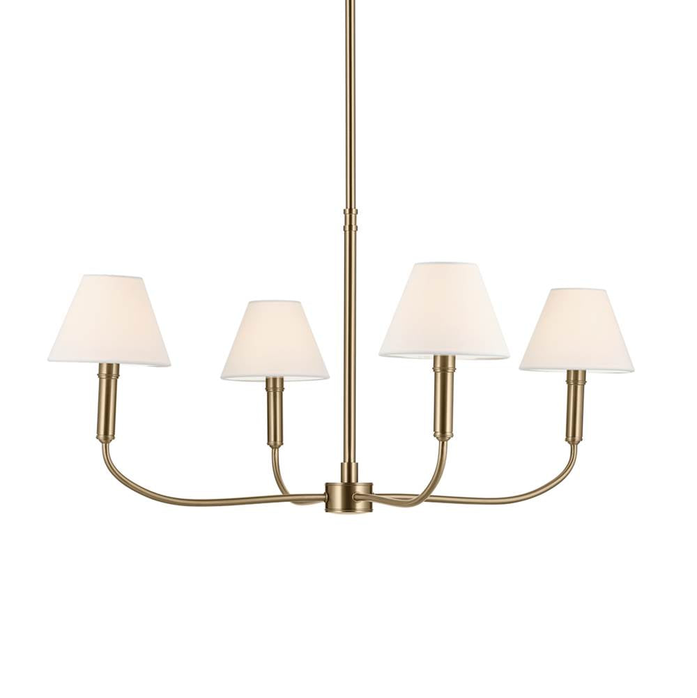 KICHLER 52766CPZ Eadie 30.75 Inch 4 Light Chandelier In Champagne Bronze