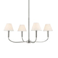 KICHLER 52766PN Eadie 30.75 Inch 4 Light Chandelier In Polished Nickel