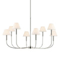 KICHLER 52769PN Eadie 41.25 Inch 8 Light Chandelier In Polished Nickel