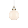 KICHLER 52778CPZ Laria 10.25 Inch 1 Light Pendant With Opal Glass In Champagne Bronze