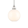 KICHLER 52779PN Laria 15 Inch 1 Light Pendant With Opal Glass In Polished Nickel