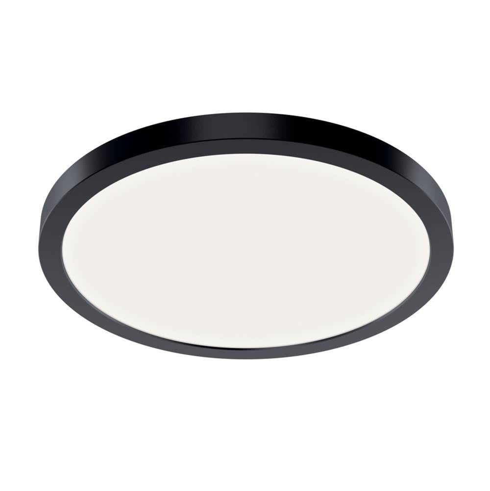 KICHLER 53011BK30 Ara 11.25" Round Led Flush Mount In Black