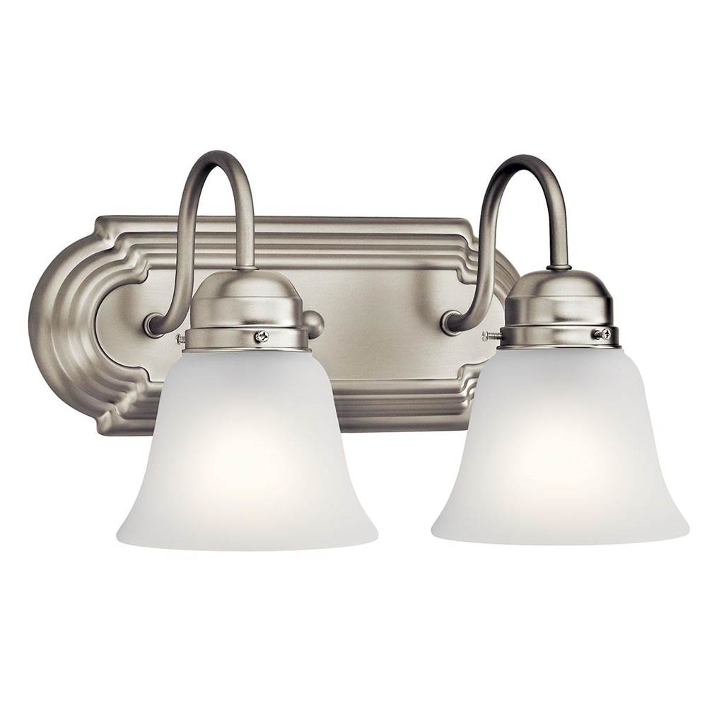 KICHLER 5336NIS 12.25" 2 Light Vanity Light Brushed Nickel