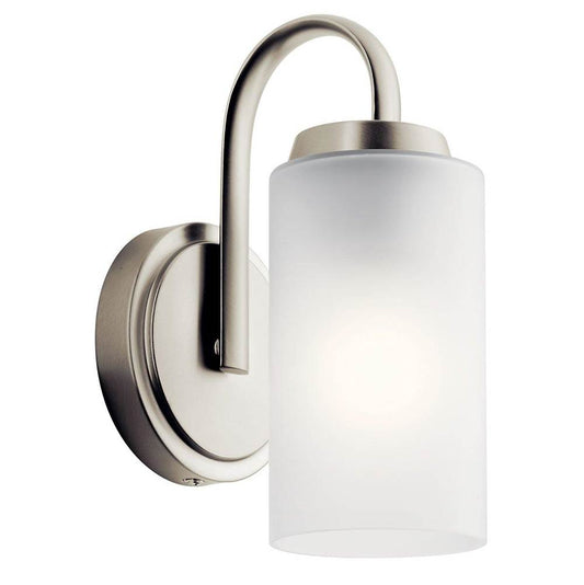 KICHLER 55085NI Kennewick Wall Sconce 1 Light - Brushed Nickel
