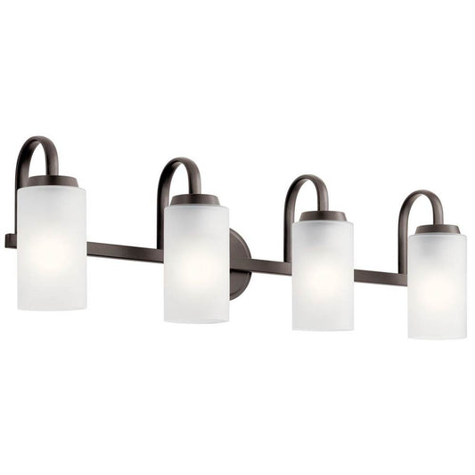 KICHLER 55088OZ Kennewick Bath 4 Light - Olde Bronze