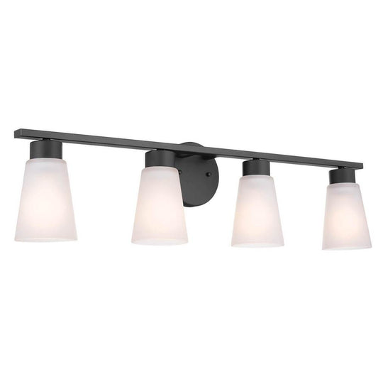 KICHLER 55122BK Stamos Bath 4 Light - Black