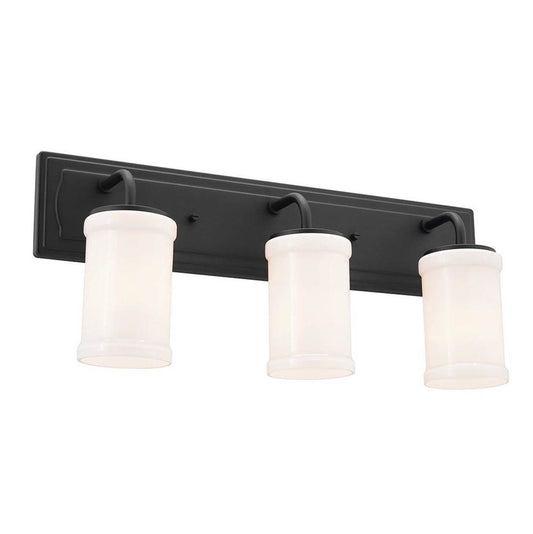 KICHLER 55131BKT Vetivene 10" 3 Light Vanity Light Textured Black