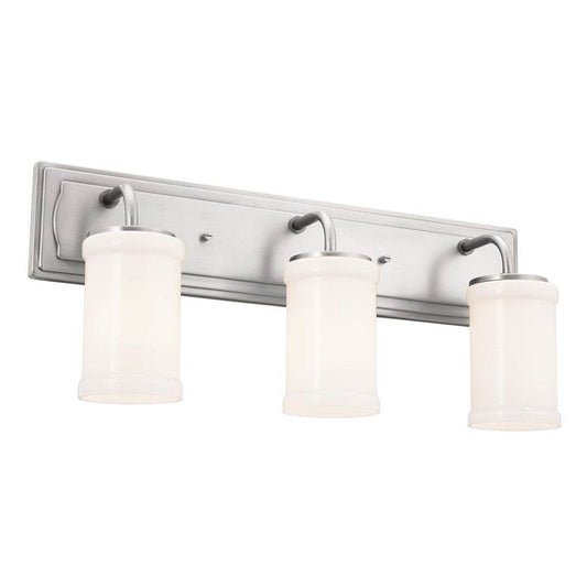 KICHLER 55131CLP Vetivene 10" 3 Light Vanity Light Classic Pewter