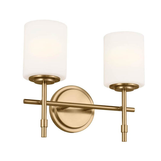 KICHLER 55141BNB Ali Bath 2 Light - Brushed Natural Brass