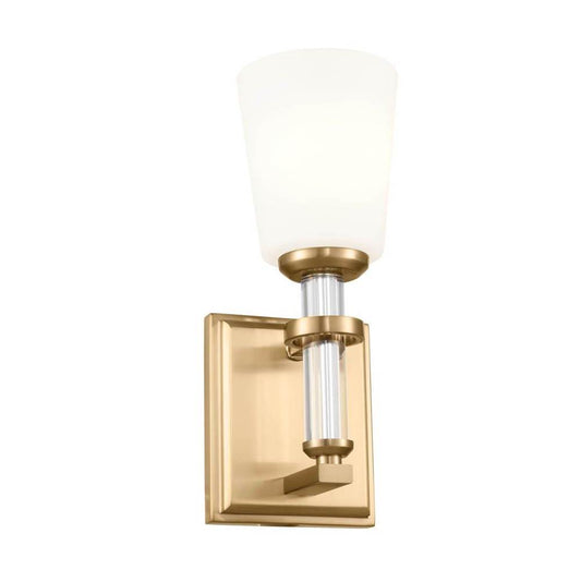 KICHLER 55145BNB Rosalind Wall Sconce 1 Light - Brushed Natural Brass
