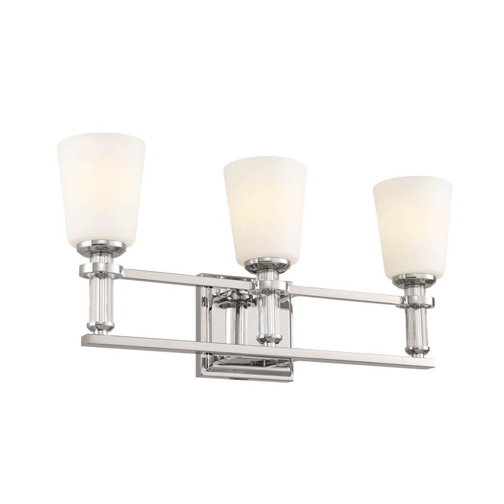 KICHLER 55147PN Rosalind Bath 3 Light - Polished Nickel