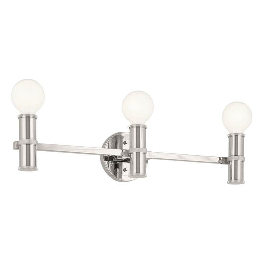 KICHLER 55157PN Torche 24.25 Inch 3 Light Vanity in Polished Nickel