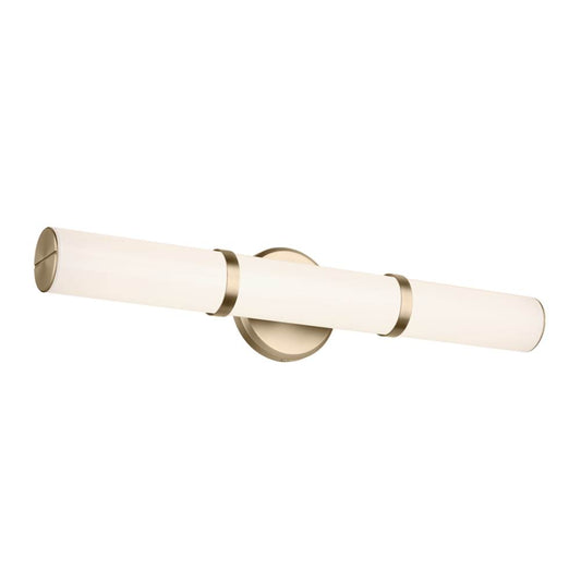 KICHLER 55188CPZLED Rosh 24.25" Bath Bar Medium LED with White Glass in Champagne Bronze