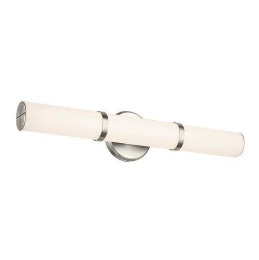 KICHLER 55188NILED Rosh 24.25" Bath Bar Medium LED with White Glass in Brushed Nickel