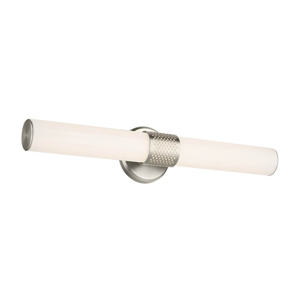KICHLER 55192NILED Sashi 24.25" Bath Bar Medium LED with White Glass in Brushed Nickel
