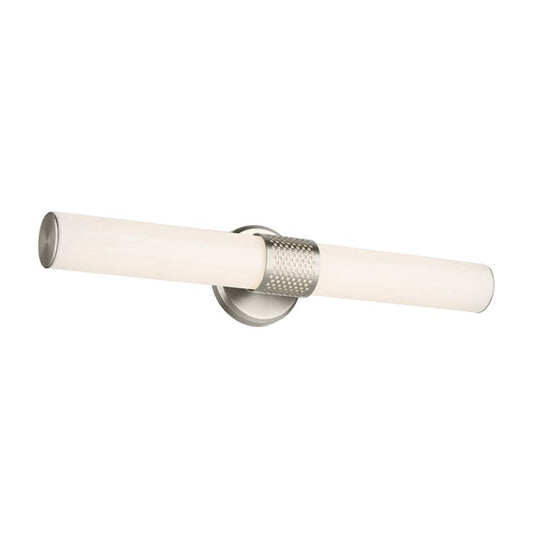 KICHLER 55192NILED Sashi 24.25" Bath Bar Medium LED with White Glass in Brushed Nickel