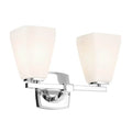 KICHLER 55215CH Marant 14.25" 2-Light Vanity Light With Opal Glass In Chrome