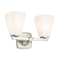 KICHLER 55215NI Marant 14.25" 2-Light Vanity Light With Opal Glass In Brushed Nickel