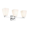 KICHLER 55216CH Marant 23.75" 3-Light Vanity Light With Opal Glass In Chrome