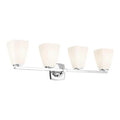 KICHLER 55217CH Marant 33.25" 4-Light Vanity Light With Opal Glass In Chrome