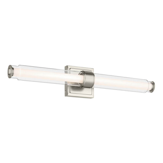 KICHLER 55238NILED Laurene 26.5" Linear Bath Bar Medium LED with Clear Glass in Brushed Nickel