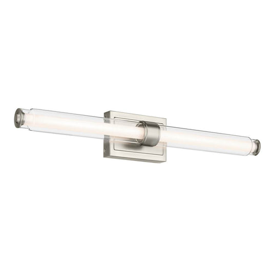 KICHLER 55239NILED Laurene 31" Linear Bath Bar Large LED with Clear Glass in Brushed Nickel